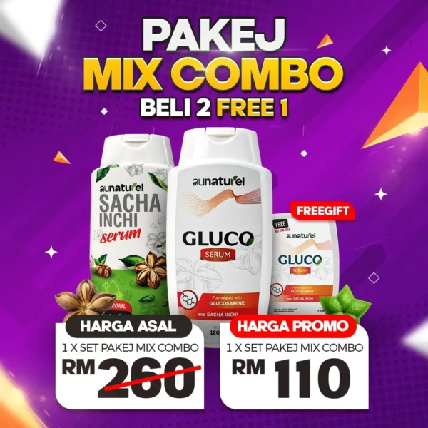 MIX COMBO SACHA INCHI SERUM & GLUCO SERUM